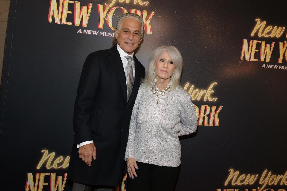 Tony Danza and Jamie deRoy at the opening of "New York, New York."