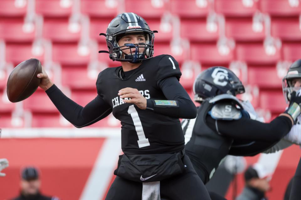 Corner Canyon quarterback Isaac Wilson, a four-star prospect in the 2024 recruiting class, announced his commitment to Utah.