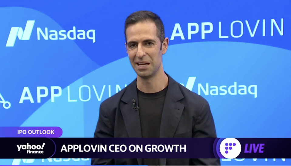 The CEO of AppLovin speaks to Yahoo Finance.