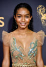 <p>Yara Shahidi’s winged liner, wavy mane, and luscious curls are a triple threat. (Photo: Frazer Harrison/Getty Images) </p>