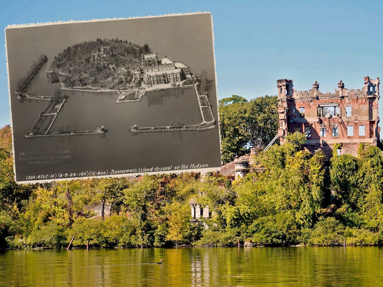 The abandoned Bannerman Castle is deteriorating on the Hudson River in New York. The island it sits on opened to visitors in 2020.