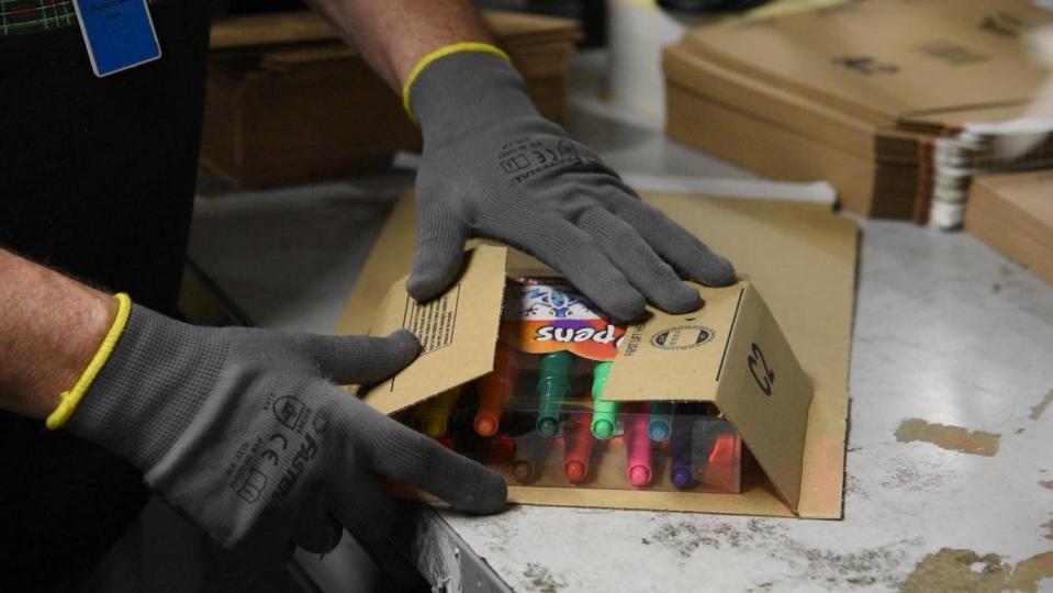 Not all gifts that pass through the warehouse are hi-tech gadgets