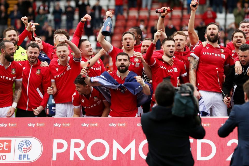 Wrexham earned promotion from League Two this season  (Getty Images)