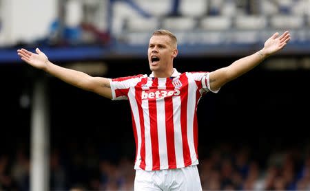 Football Soccer Britain - Everton v Stoke City - Premier League - Goodison Park - 27/8/16 Stoke City's Ryan Shawcross Action Images via Reuters / Ed Sykes Livepic