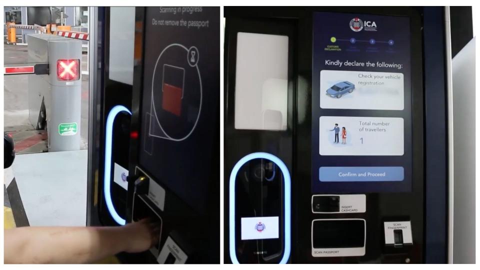 ICA's Automated Passenger In-Car Clearance System (Photos: FB/ICA)