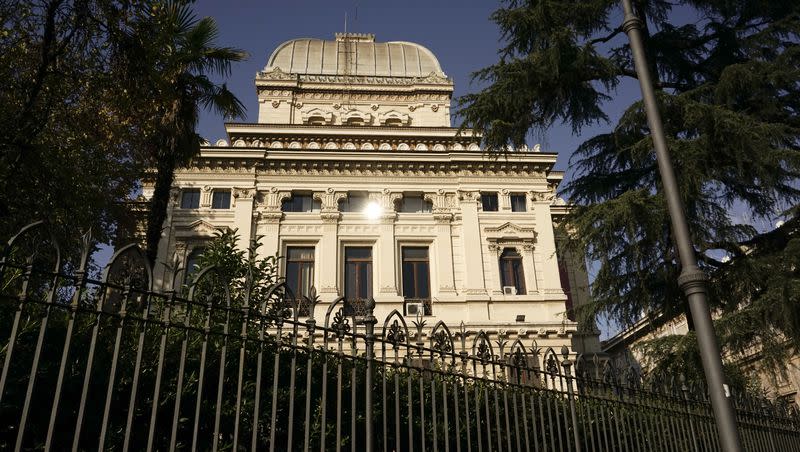 A synagogue in Rome is pictured Nov. 13, 2015.