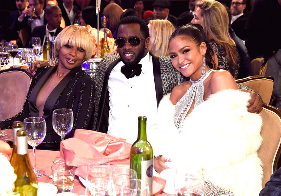 Mary J. Blige, Sean Combs, and Cassie