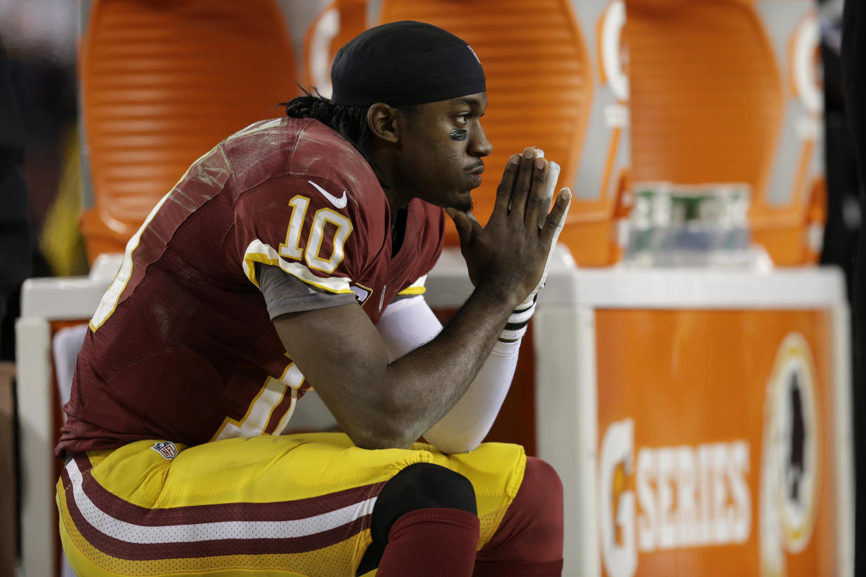 What could have been with Robert Griffin III. (AP Photo/Evan Vucci)