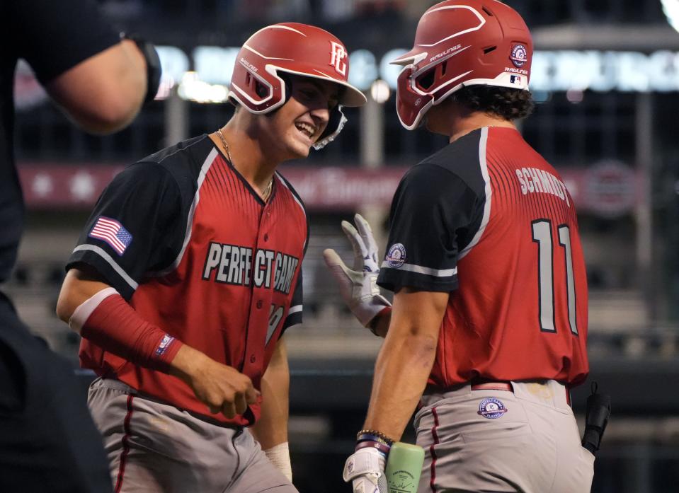 Cooper Pratt, left, is seen as a versatile hitter who makes contact at a high rate and could gain power as he develops as a pro.