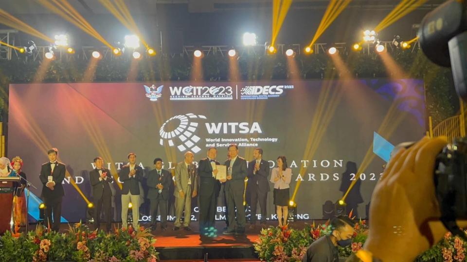 ▲第27屆世界資訊科技大會（WCIT 2023）頒獎典禮於昨(5)日在馬來西亞古晉進行
