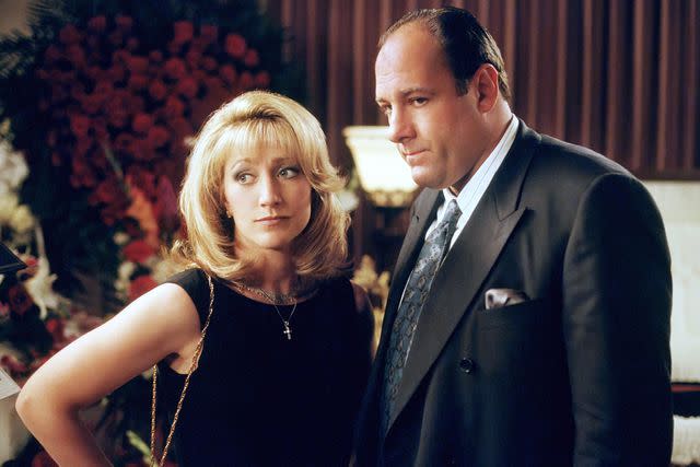 <p>HBO/Courtesy Everett Collection</p> Edie Falco and James Gandolfini in season 2 of 'The Sopranos'