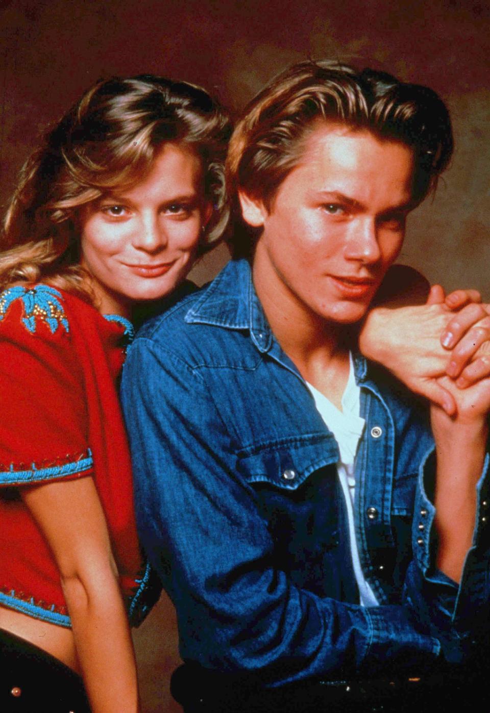 Martha Plimpton and River Phoenix in a publicity still for ‘Running on Empty’ in 1988 (Warner Bros/Kobal/Shutterstock)