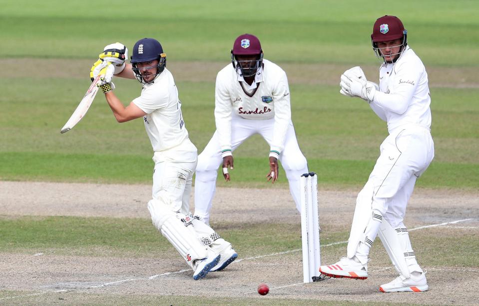 <p>Promising start: Rory Burns lets fly against the West Indies last summer</p> (Getty Images)