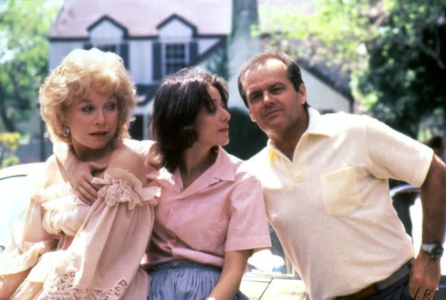 <p>Sunset Boulevard/Corbis via Getty</p> Shirley MacLaine, Debra Winger and Jack Nicholson in 'Terms of Endearment'