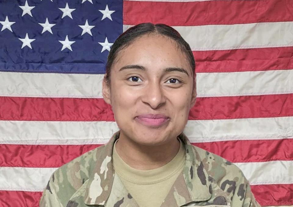 Katia Duenas-Aguilar, 23, was a soldier at Fort Campbell, Kentucky. She joined the Army in 2018 at Fort Eisenhower, Georgia before moving to Fort Campbell in 2019.