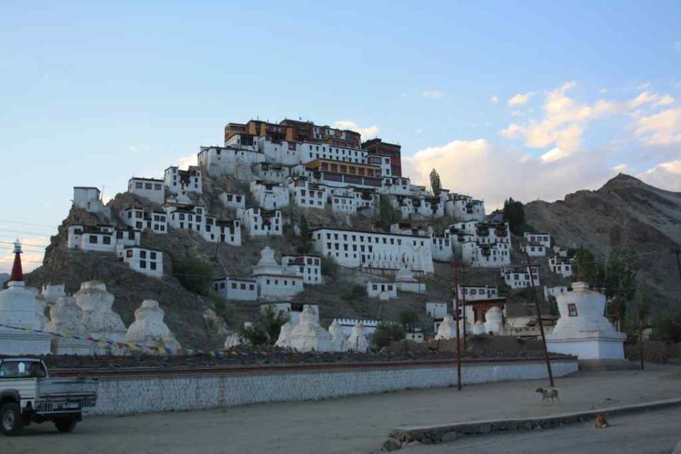 At Thiksey monastery in Ladakh.