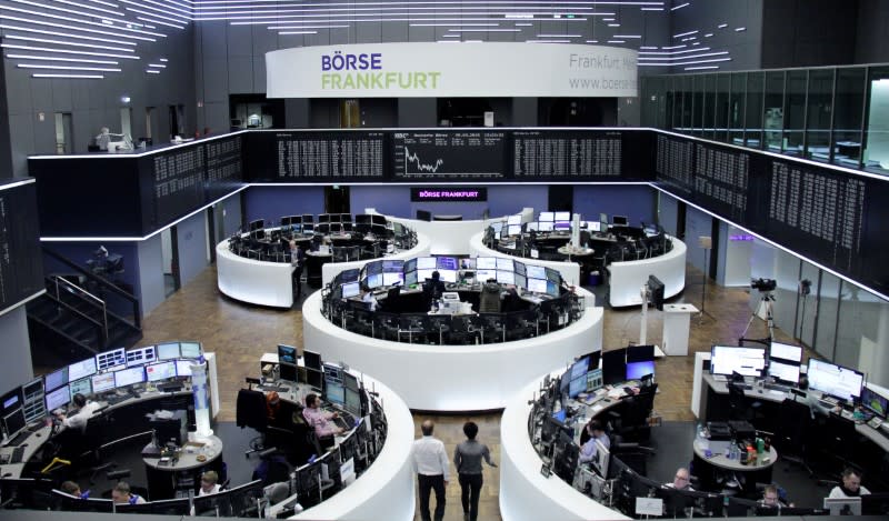 The German share price index, DAX board, is seen at the stock exchange in Frankfurt, Germany, March 9, 2018. REUTERS/Staff/Remote