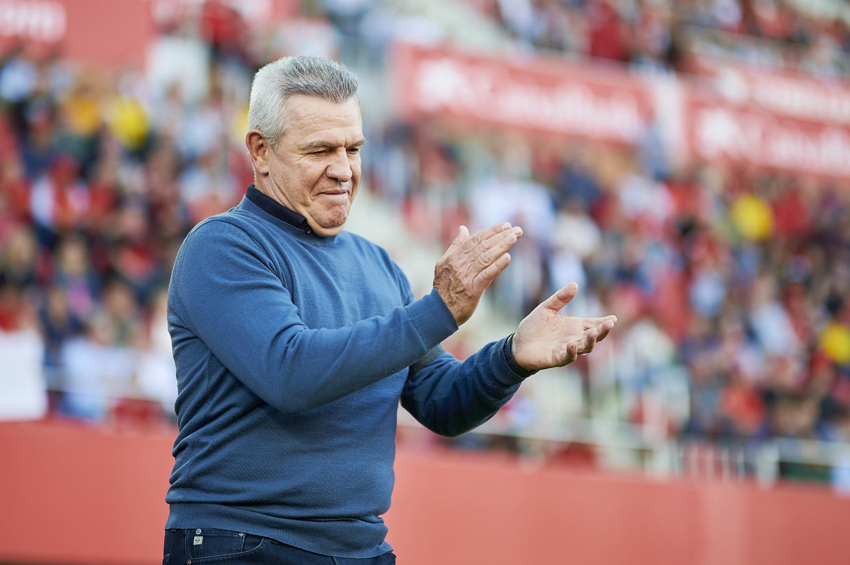 Javier Aguirre en el partido entre Mallorca y Getafe, que su equipo ganó 3-1, el pasado sábado. (Cristian Trujillo/Quality Sport Images/Getty Images)