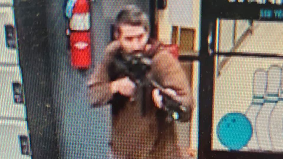 The Androscoggin County Sheriff's office released an image believed to be the suspect in Lewiston, Maine. - Androscoggin County Sheriff's office