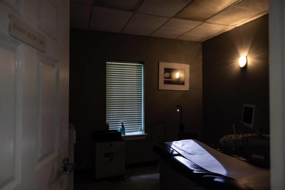 A procedure room at A Preferred Women’s Health Center in Charlotte.