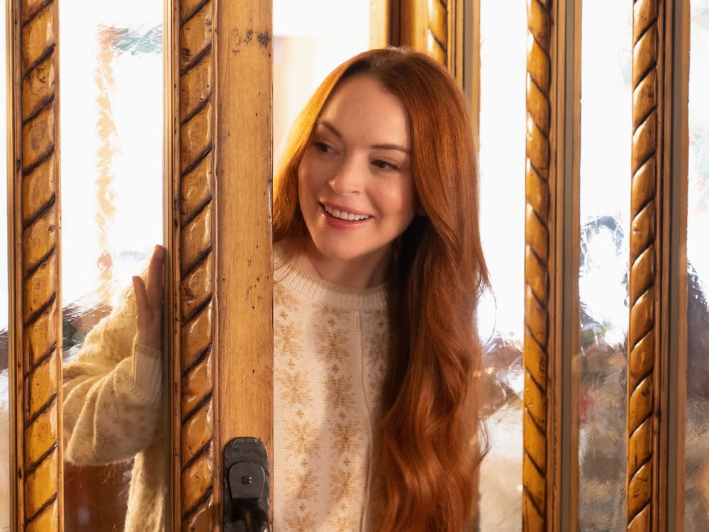 Lindsay Lohan in ihrem neuen Netflix-Film "Falling for Christmas" (Bild: Scott Everett White/Netflix)