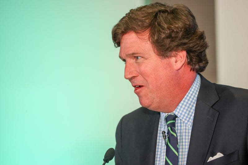 LAS VEGAS, NEVADA - NOVEMBER 20: Tucker Carlson speaks during RiskOn360! GlobalSuccess Conference at Ahern Hotel and Convention Center on November 20, 2023 in Las Vegas, Nevada. - Image: Ian Maule/ (Getty Images)