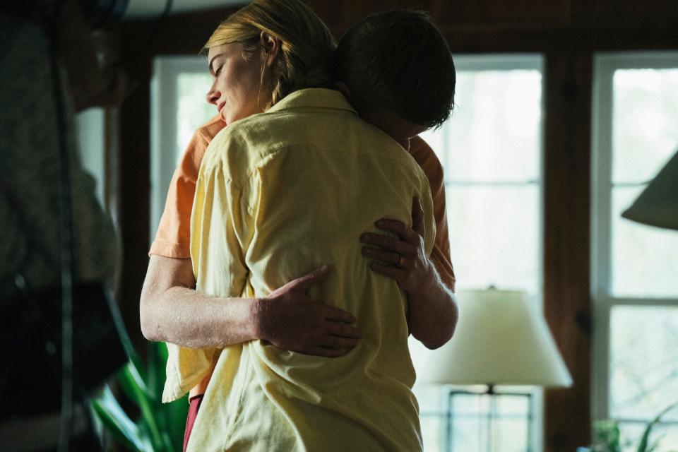 Emma Stone, left, and Jesse Plemons play a curious couple in "Kinds of Kindness."