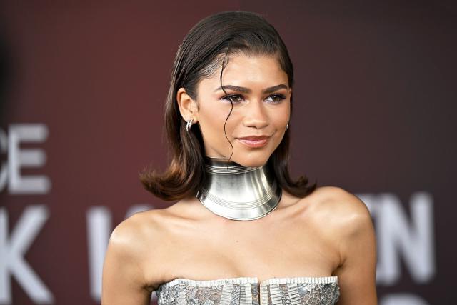 Zendaya Dressed Up Her Baggy Boyfriend Jeans with a Super-Tight