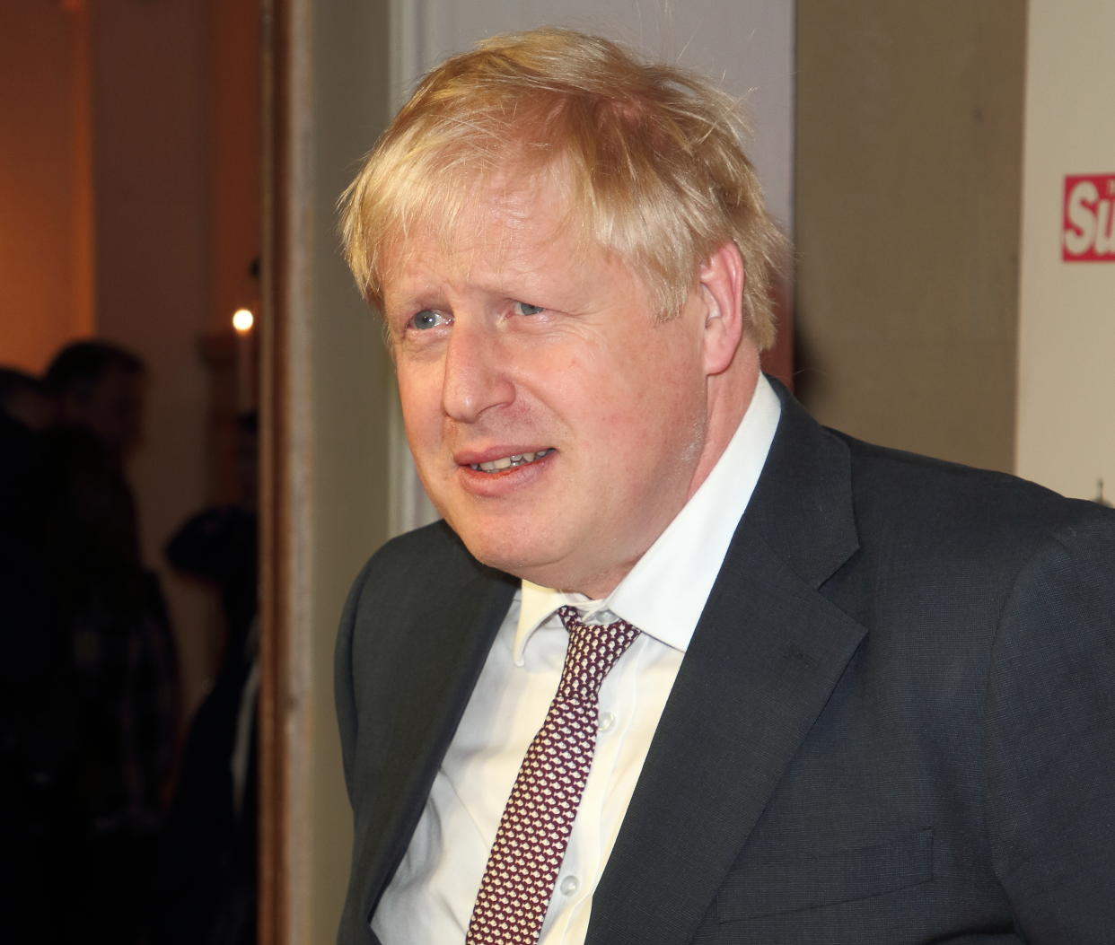 The Prime Minister Boris Johnson attends The Sun Military Awards 2020 at the Banqueting House in London. (Photo by Keith Mayhew / SOPA Images/Sipa USA)