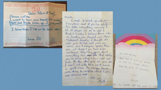 Letters from camp circa 1985. (Photo: COURTESY OF NIKKI WEISS-GOLDSTEIN)