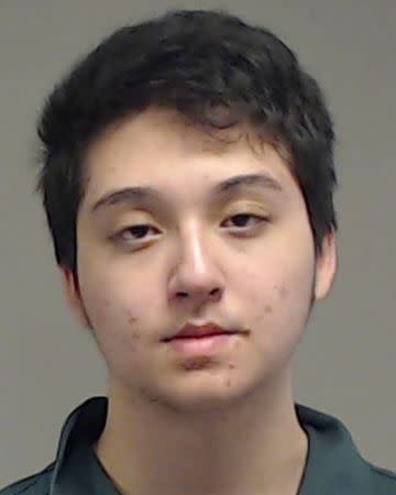 Matin Azizi-Yarand, 17, appears in a booking photo provided by the Collin County Sheriff's Office, May 2, 2018. Collin County Sheriff's Office/Handout via REUTERS