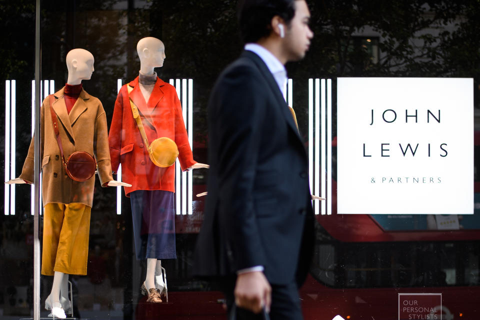 John Lewis warned of a 'uncertain' outlook ahead of the key Christmas period. Photo: Leon Neal/Getty 