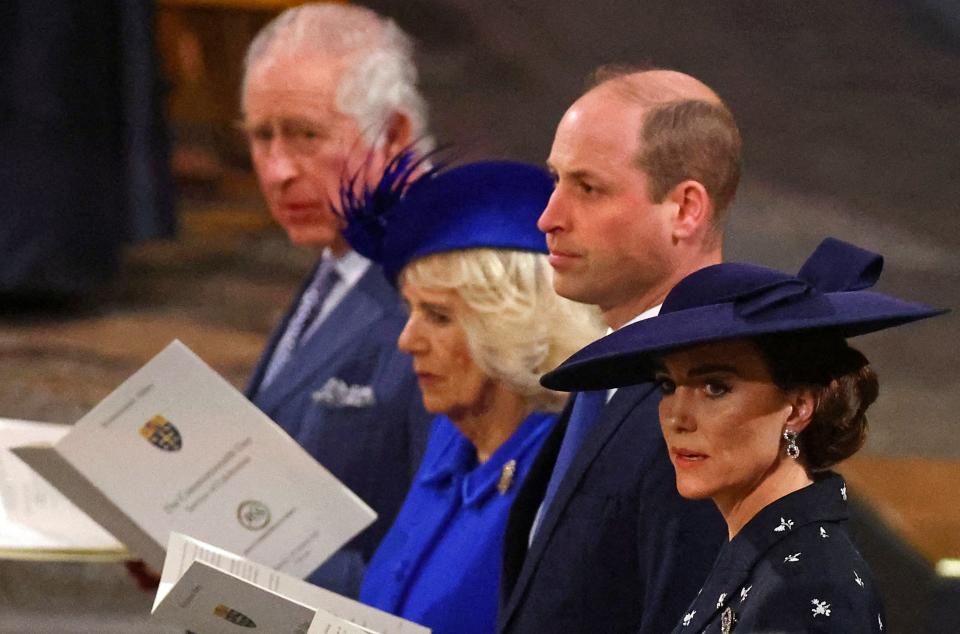 King Charles III, Camilla, Queen Consort, Prince William and Kate Middleton