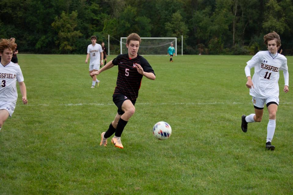 Warrick Elder scored six goals to set a new MHSAA record in the playoff win over Blissfield.