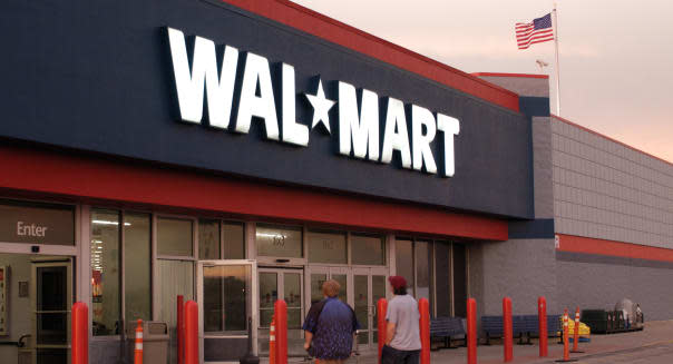 walmart store u.s. flag