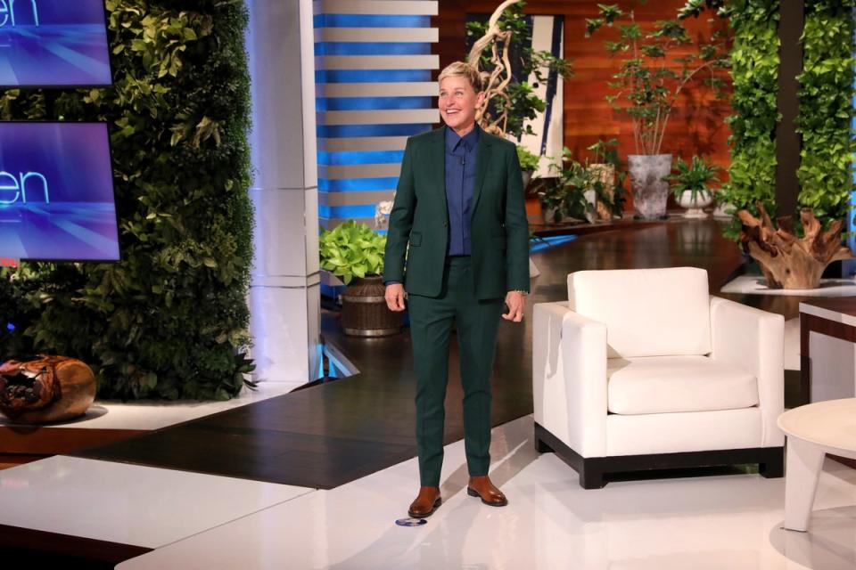 DeGeneres pictured on the set of her show (PA Media)