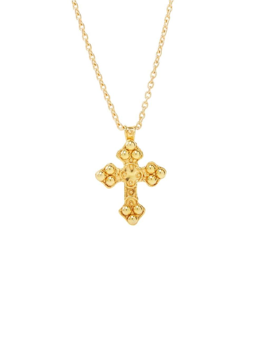 Gold-Plated Cross Pendant