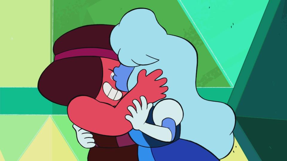 Ruby and Sapphire in 'Steven Universe'