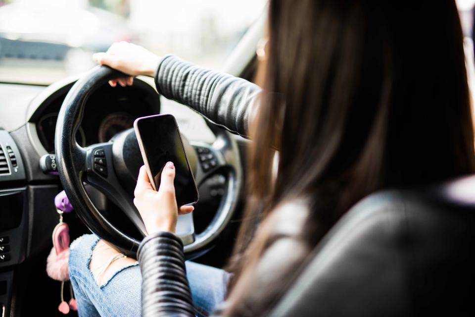 Mobile phone in car