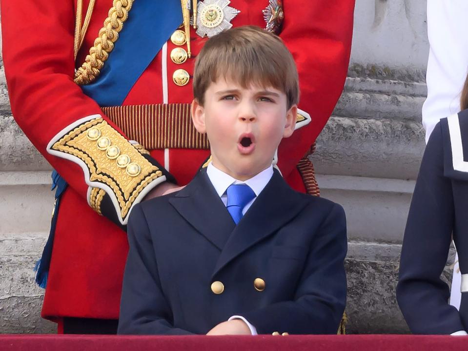 Prince Louis gasps at Trooping the Colour 2024.