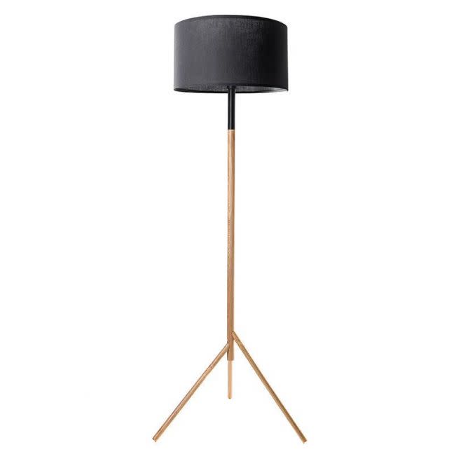 Woodi Floor Lamp in Black and Oak by Modern Furniture