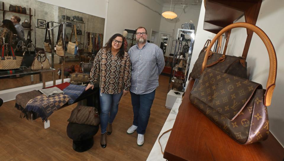 Owners Troy Bennett and Krista Hanny inside their new store FOMO on South Avenue in Rochester Tuesday, Dec. 14, 2021.  