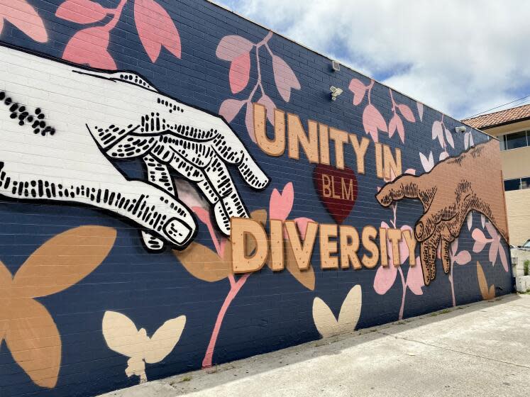 The finished Unity in Diversity mural at 1135 Prospect St.