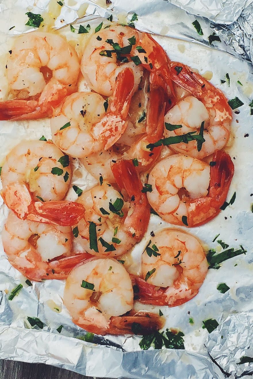 Foil Pack Butter Garlic Shrimp