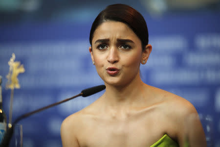 Actress Alia Bhatt attends a news conference to promote the movie Gully Boy at the 69th Berlinale International Film Festival in Berlin, Germany, February 9, 2019. REUTERS/Hannibal Hanschke