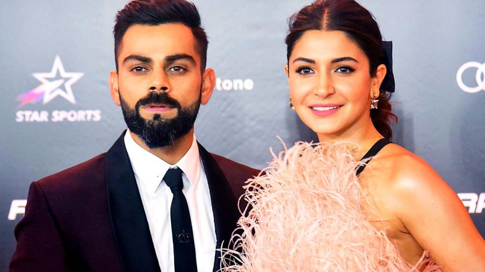 Virat Kohli and wife Anushka Sharma, pictured here at the Indian Sports Honours annual ceremony.