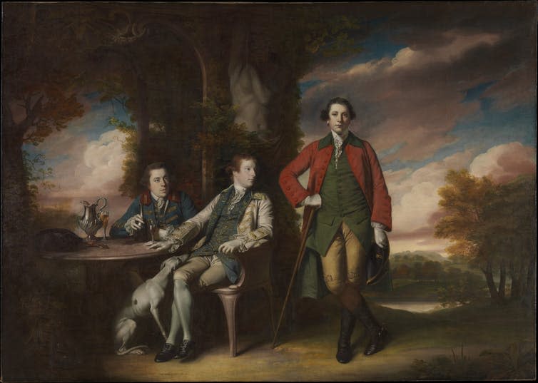 Henry Fane (1739–1802) with Inigo Jones and Charles BlairRegency painting of