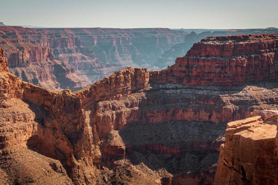 Aerial view of rock formations, North Rim, Arizona, United States