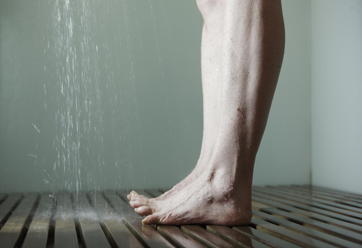 Woman's legs in the shower.(PHOTO: Getty Images)