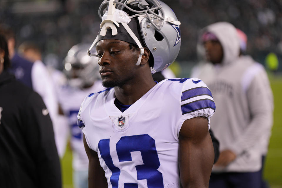 Michael Gallup is down on the receiving pecking order for the Cowboys, making him tough to roster in fantasy. (Photo by Andy Lewis/Icon Sportswire via Getty Images)